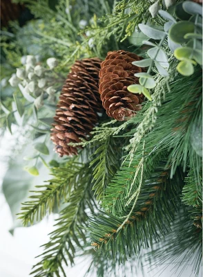 Sullivans Artificial Mixed Pine And Eucalyptus Garland 72"L Green 2 Sullivans Artificial Mixed Pine And Eucalyptus Garland 72"L Green - Image 2