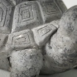 6"H Sullivans Charcoal Tortoise Planter, Gray