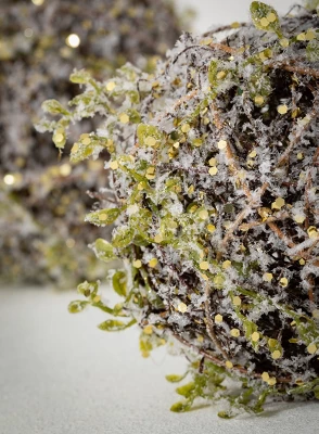 Sullivans Twig Artificial Orb Decorative Filler Set Of 2, 6.5"H & 5"H Brown 1 Sullivans Twig Artificial Orb Decorative Filler Set Of 2, 6.5"H & 5"H Brown