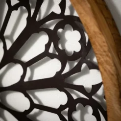 Sullivans Pierced Metal Wall Medallion 25"H Black