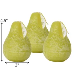 Green Grape Pear Candles - Set Of 3 -Cheap Sullivan Living Store GUEST 33692f4b 5c81 40e3 b7ad c8fd3291733a