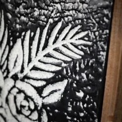 Sullivans Hammered Metal Floral Art 24.75"H Black