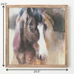 24.5"H Sullivans Wood Framed Horse Wall Decor, Multicolor 7 24.5"H Sullivans Wood Framed Horse Wall Decor, Multicolor -Cheap Sullivan Living Store GUEST 4e0dd142 b837 42f4 bcf1 95e307d00fb6