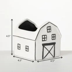 Sullivans Charming Black & White Ceramic Planter 4.5"H White -Cheap Sullivan Living Store GUEST 5371f8f4 5bac 49a6 8930 435890ba5b81