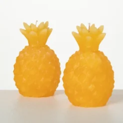 5"H Sullivans Yellow Pineapple Candle - Set Of 2, Yellow 5 5"H Sullivans Yellow Pineapple Candle - Set Of 2, Yellow -Cheap Sullivan Living Store GUEST 7314815f d30e 4265 b8f8 2db95bc682e6