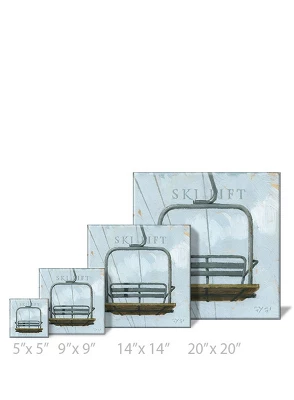 Sullivans Darren Gygi Ski Lift Canvas, Museum Quality Giclee Print, Gallery Wrapped, Handcrafted In USA 2 Sullivans Darren Gygi Ski Lift Canvas, Museum Quality Giclee Print, Gallery Wrapped, Handcrafted In USA - Image 2