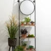 Sullivans Wall Mirror Shelf 74"H Black