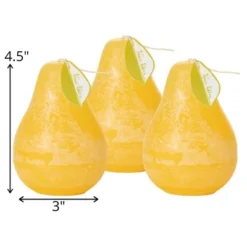 Pale Yellow Pear Candles - Set Of 3 -Cheap Sullivan Living Store GUEST 82ce2d35 8a20 4b96 bf25 c9e546d9f417