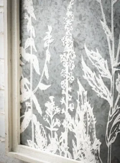 Sullivans Herb & Flower Iron Wall Sculpture 24.75"H Gray