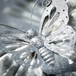 15.5"H Sullivans Laser Cut Metal Butterfly, Gray