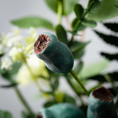 10"H Sullivans Green Pod Foliage Orb, Green 1 10"H Sullivans Green Pod Foliage Orb, Green