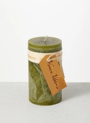 Moss Timber Pillar Candles - Set Of 2 3 Moss Timber Pillar Candles - Set Of 2 - Image 3