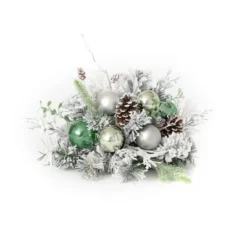 Sullivans Pine & Ornament Artificial Orb Decorative Filler 10"H Silver -Cheap Sullivan Living Store GUEST acdd185a aa79 4911 bbab 53d7385bf454