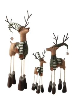 Sullivans Set Of 3 Standing Deer Figurines 37"H, 32"H & 23"H Brown -Cheap Sullivan Living Store GUEST bd621b85 08d7 4c79 8ef8 5a5efe9cbc70