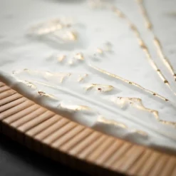 25.25"H Sullivans Raised Floral Wall Medallion, Multicolored