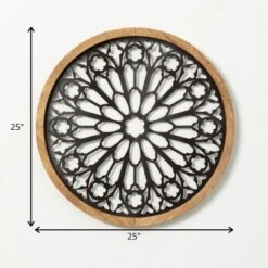 Sullivans Pierced Metal Wall Medallion 25"H Black -Cheap Sullivan Living Store GUEST cfd61fdb d6ed 443c bc7e d36d1aaefc2a