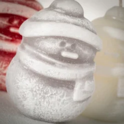 3.25"H Sullivans Jolly Snowman Candle Trio; Multicolored