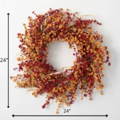 Artificial Mixed Berry Wreath Multicolor 24"H -Cheap Sullivan Living Store GUEST fab3e203 d2f9 4497 b94c d4d2cc6e8a91