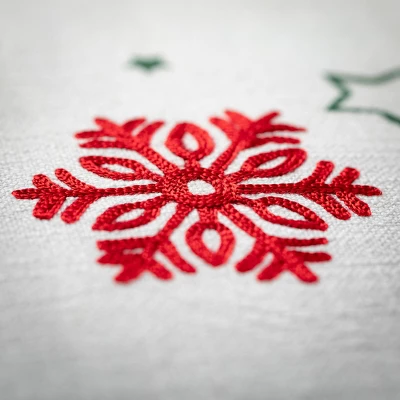 20"H Sullivans Color Snowflake Pillow; White 1 20"H Sullivans Color Snowflake Pillow; White